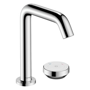 Смеситель для раковины Hansgrohe Tecturis S, 2 отверстия, управление Select, CoolStart, хром
